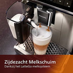 Series 5400 EP5447/90 Kaffeevollautomat Schwarz/Chrom - Latte Go Milchsystem, 12 Kaffeespezialitäten, Intuitives Display, 4 Benutzerprofile